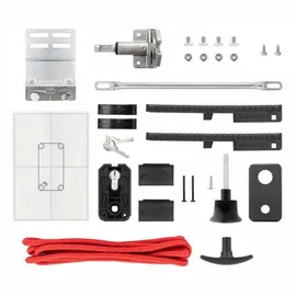 Hörmann Torgriffgarnitur komplett als Set mit Schloss PZ, TS42,5, schwarz für Sektionaltor