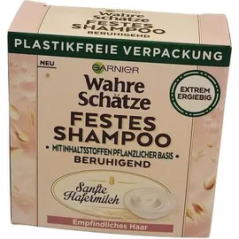 Garnier 4 x Garnier Wahre Schätze Festes Shampoo Hafermilch Haarshampoo 60g