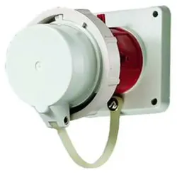 1St. Mennekes 1254 Anbaustecker WD mit Schutzklappe 32A, 5-polig, 6H400V