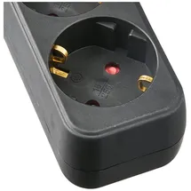 Meister Craft Steckdosenleiste 3-fach 3 m Schwarz 1 St.