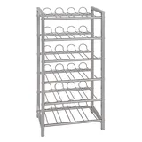 Haku-Möbel Weinregal 34 x 22 x 72 cm Silber