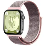 Strap-it Huawei Watch Fit 4 Armband Nylon für Huawei Watch Fit 4  - Rosa Sand - Klettverschluss