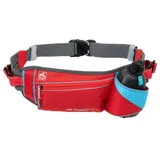 Kurgo On Trail Laufgürtel Rot/Blau/Grau