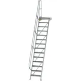 Günzburger MUNK Aluminium-Treppe Plattform 60° 14 Stufen