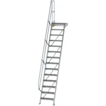 Günzburger MUNK Aluminium-Treppe Plattform 60° 14 Stufen