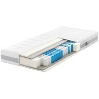 Federkernmatratze Ravo-SPRING, RAVENSBERGER Matratzen, 22 cm hoch, punktelastisch, wendbar, gute Stützkraft, 7 Zonen, Made in Germany weiß 140 cm x 200 cm x 22 cm