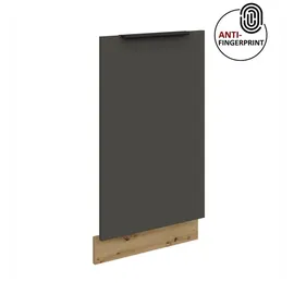 Küchen-Preisbombe Frontblende für vollintegrierten Geschirrspüler 45 cm ARIA schwarz