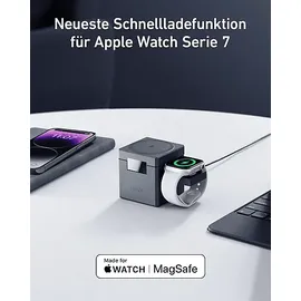 Anker 3-in-1 Cube Kabelloses Ladegerät Universal, Grau