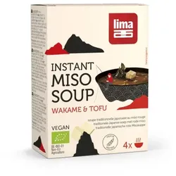 Lima Instant Miso Suppe Tofu Wakame bio (4x10g)