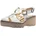 High-Heel-Sandalette Silber/Weiß 40