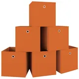 VCM 6er Set Faltbox Klappbox Boxas - Orange