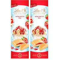 Lindt Schokolade Spaghetti-Eis | 100 g Tafel | Weiße Schokolade mit cremiger Füllung à la Spaghetti-Eis | Kühl genießen | Schokoladentafel | Schokoladengeschenk (Packung mit 2)