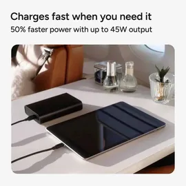 Mophie PS 20K with PD Black 20W USB C&A (20000 mAh, 74 Wh), Powerbank, Schwarz