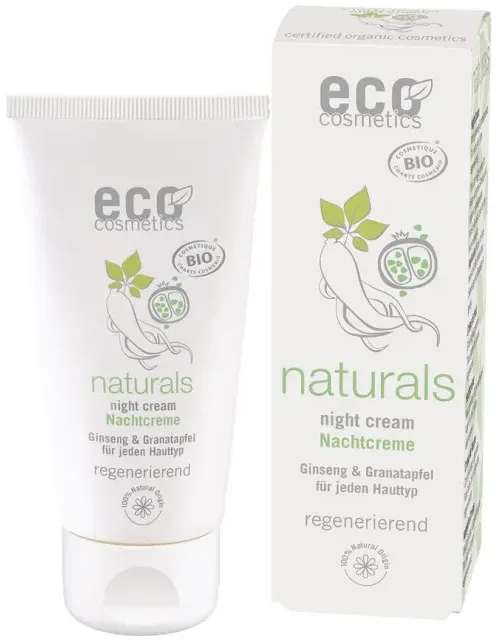 Eco Cosmetics Nachtcreme Ginseng Granatapfel