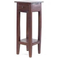 DESIGN DELIGHTS Telefontisch, Dunkelbraun, Holz, 30x75x30 cm, Wohnzimmer, Wohnzimmertische,