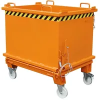 Bauer Südlohn Klappbodenbehälter SB 500, lackiert, Gelborange