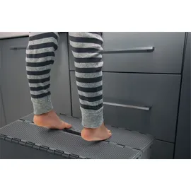 Wenko Secura Trittstufe klappbar grau 250 kg Badewannen Hocker Einstiegshilfe