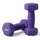 Relaxdays Hanteln 2er Set Gusseisen 1 kg lila
