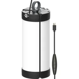 Brennenstuhl LED Vorzeltleuchte VL 500 (Hänge- und Stehlampe, 550lm, 5m USB C Kabel mit Schalter, IP54, dimmbar, Campinglampe mit Farbtemperaturstufen 2700K-6500K)
