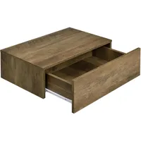 [en.casa] Nachtschrank Oslo 46 x 30 x 15 cm Braun