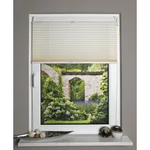 Schmidt Plissee Uni 70 x 130 cm Polyester Beige Creme