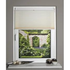 Schmidt Plissee Uni 70 x 130 cm Polyester Beige Creme