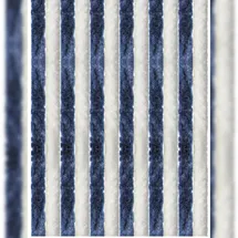 arsvita Flauschvorhang 80x200 cm Unistreifen dunkelblau - weiß,