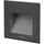 Brumberg LED Wandeinbauleuchte Aluminium quadratisch H/B 16/16cm IP65 2W schwarz