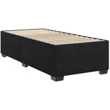 vidaXL Bettgestell Schwarz 90x200 cm Samt