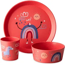 Koziol Kids Kindergeschirr Set 3-tlg. organic red DREAMS