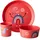 Koziol Kids Kindergeschirr Set 3-tlg. organic red DREAMS