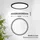 B.K.Licht LED Panel 1 29 cm rund/schwarz