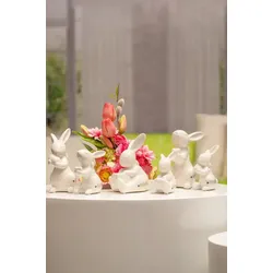 Hase Fabrio mit Schleife/Ei creme 14cm