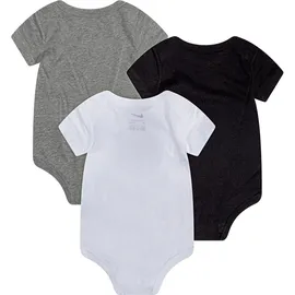 Nike Body NIKE SPORTSWEAR "für Babies", Jungen, Gr. 68 (6), N-Gr, schwarz-weiß (weiß, grau, schwarz), Jersey, Graumeliert (Obermaterial): 60% Baumwolle, 40% Polyester.