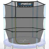 Kinetic Sports Trampolin Sicherheitsnetz für JUMPER 140 cm Kindertrampoline – Ersatz Fangnetz Netz mit Reißverschluss, UV-beständig, Indoor