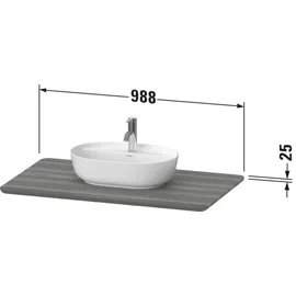 Duravit Luv 98,8x59,5x2,5cm, a Holz, m 1 AS, Nussb