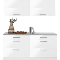wiho Küchen Küche »Cali«, ohne Geräte, Gesamtbreite 180 cm weiß
