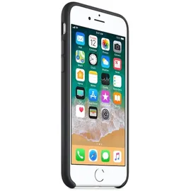 Apple iPhone 8 / 7 Silikon Case schwarz