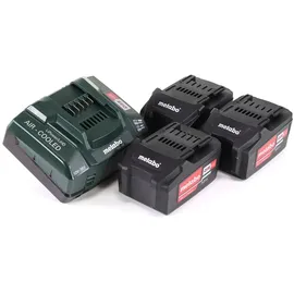 Metabo Basis-Set Li-Power 3 x 5,2 Ah + Schnellladegerät 685048000