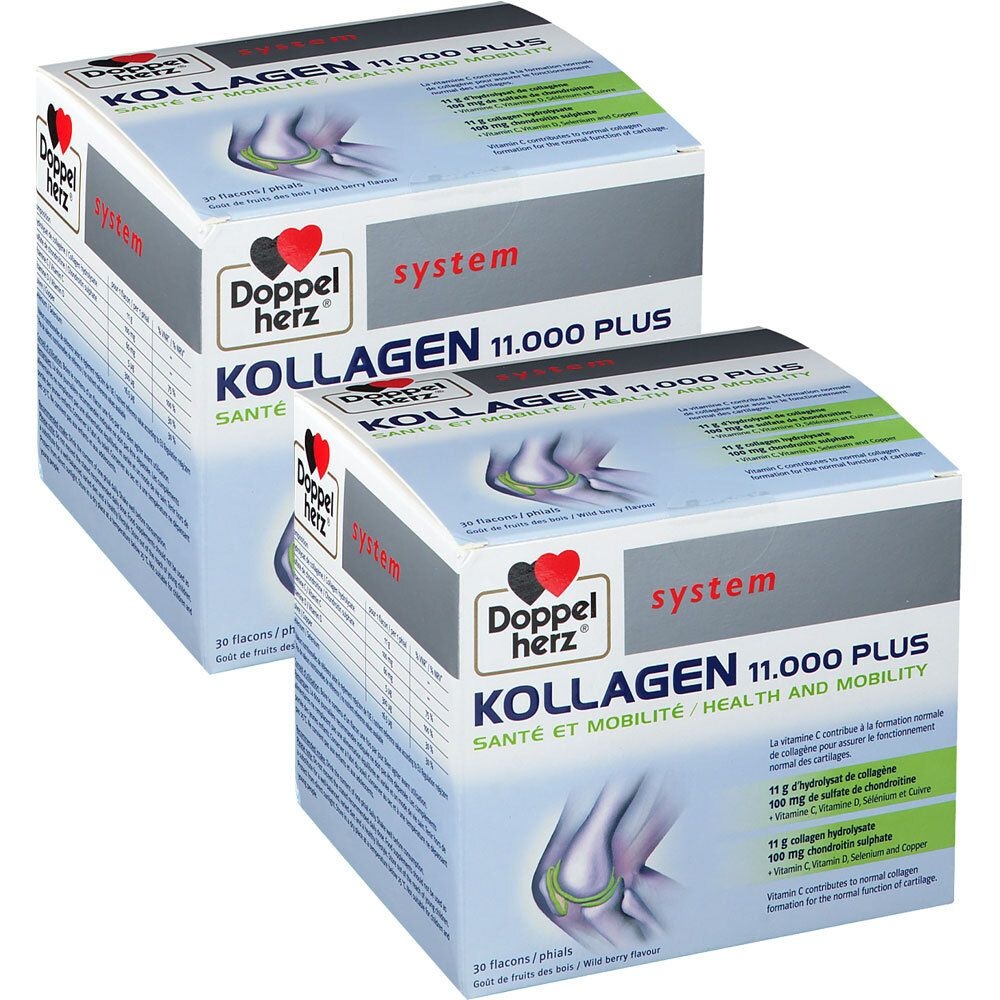 Doppelherz® system Kollagen 11.000 Plus Santé + Mobilité 2x30 pc(s) Ampoule(s)
