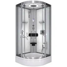 AcquaVapore D58-50T0 Komplettdusche 90 x 90 cm weiß ESG