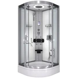 AcquaVapore D58-50T0 Komplettdusche 90 x 90 cm weiß ESG