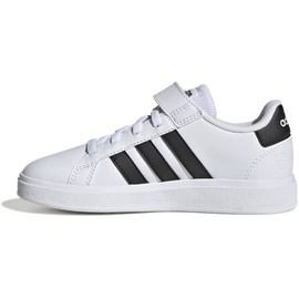 adidas Unisex Kinder Grand Court Sneakers, Ftwr White/Core Black/Core Black, 33 EU