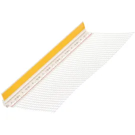 PROTEKTOR Anputzleiste 50 x 260 cm 9 mm PVC Weiß mit Schutzlippe und Gewebe