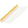 PROTEKTOR Anputzleiste 50 x 260 cm 9 mm PVC Weiß mit Schutzlippe und Gewebe