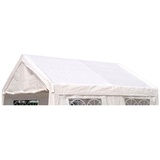 DEGAMO Ersatzdach / Dachplane PALMA für Zelt 3x4 Meter, PVC weiss 480g/m2, incl. Spanngummis