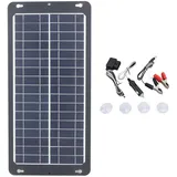 30 W 18 V Solarpanel, Hocheffizientes Monokristallines Solarpanel, Solarpanel Kit mit OBD Stecker, Tragbares Solar Ladepanel für Outdoor Camping