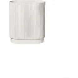 Vase ART DECO weiß matt - weiß
