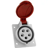Doktorvolt Schräg Einbausteckdose 16A 400V 5P IP54 CEE Steckdose Doktorvolt 6428