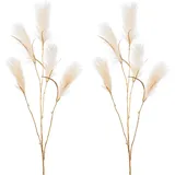 Creativ deco Winterliche Kunstpflanze 129 cm goldfarben/weiß